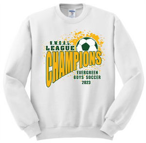 EVG Boys Soccer - League Champs Crewneck Sweatshirt