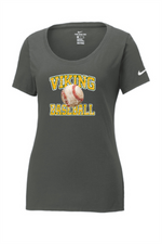 Load image into Gallery viewer, Viking Baseball Distressed Nike Dri-FIT Cotton/Poly Tee
