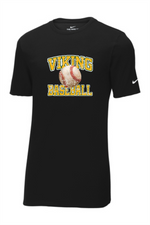 Load image into Gallery viewer, Viking Baseball Distressed Nike Dri-FIT Cotton/Poly Tee
