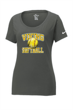 Load image into Gallery viewer, Viking Softball Distressed Nike Dri-FIT Cotton/Poly Tee
