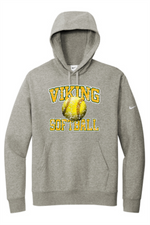 Load image into Gallery viewer, Viking Softball Distressed Nike Club Fleece Hoodie
