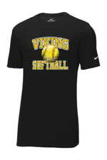 Load image into Gallery viewer, Viking Softball Distressed Nike Dri-FIT Cotton/Poly Tee
