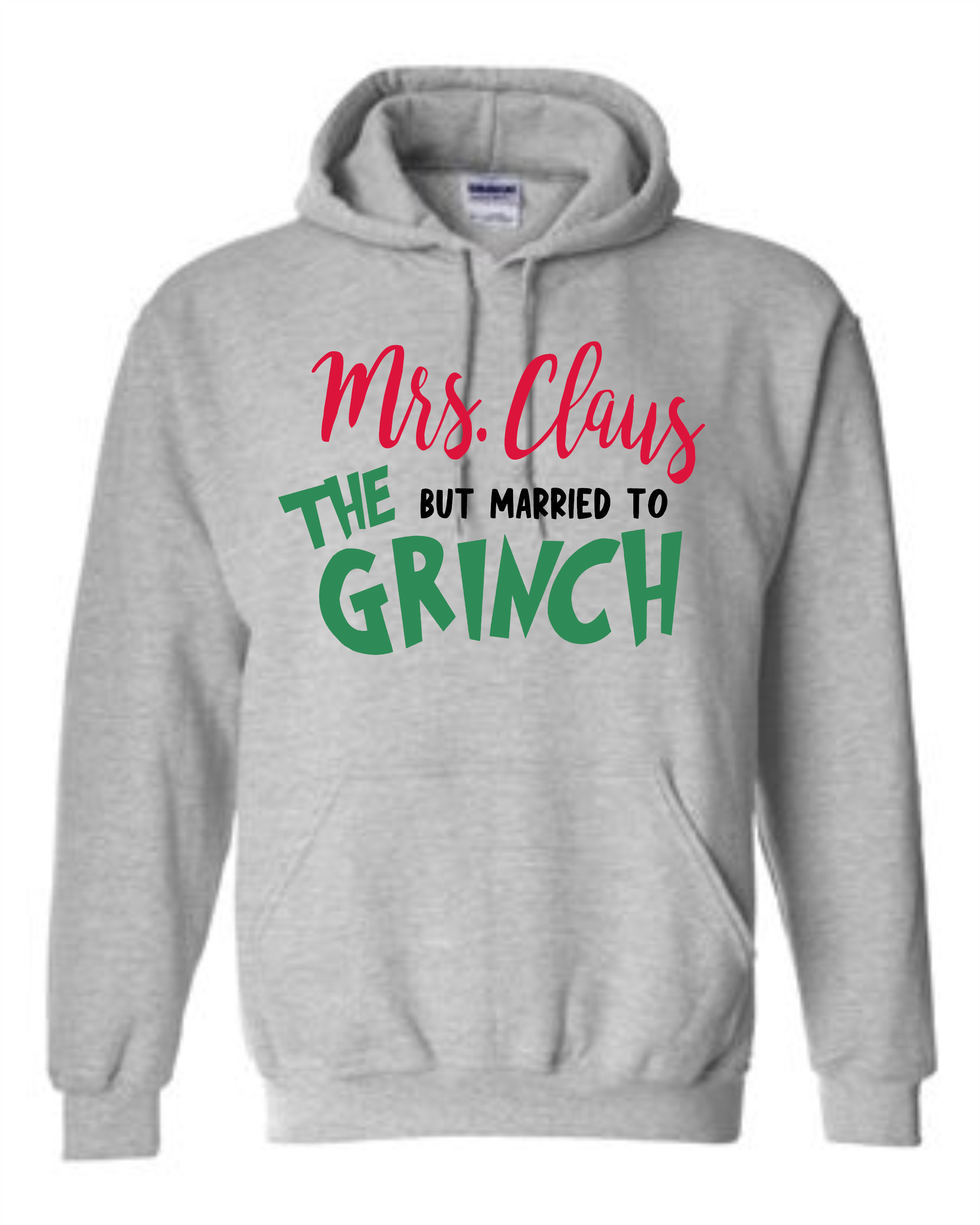 Mrs Claus married to The Grinch